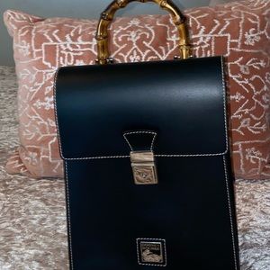 Dooney & Burke Black Leather Back Pack Bag